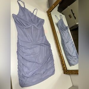 Elegant Lilac Corset Dress